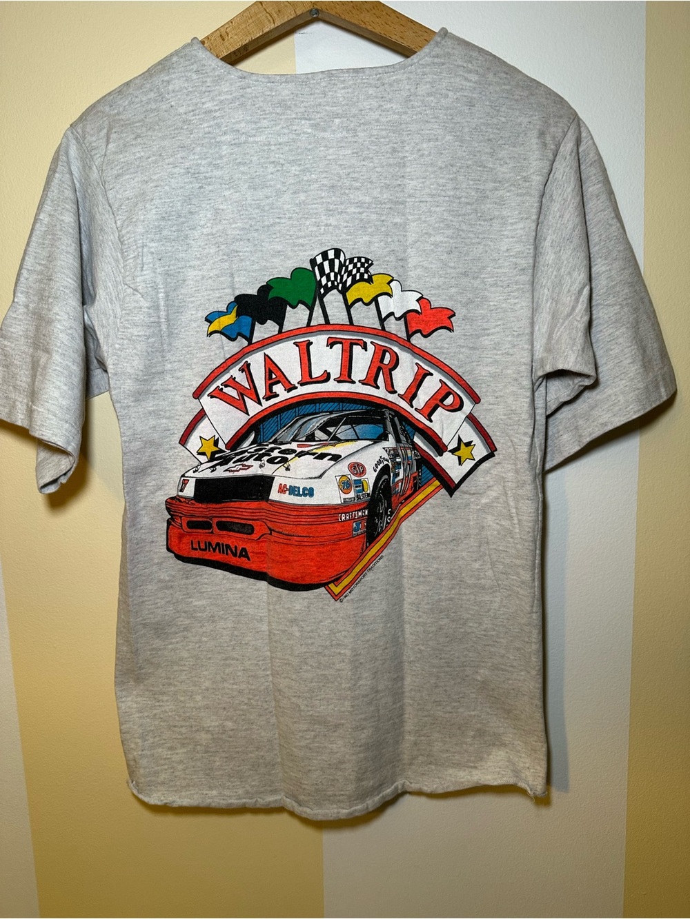 Vintage 90s Darrell Waltrip NASCAR Jersey T Shirt S 1993 Western Auto Lumina USA